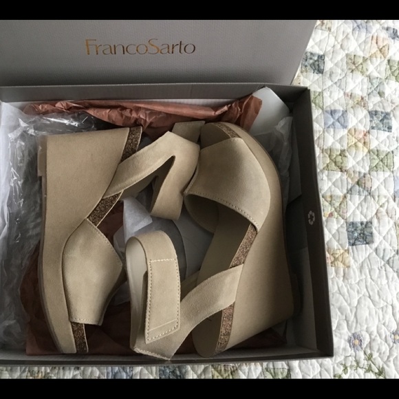 NWB Franco Sarto wedge sandals - Picture 5 of 8